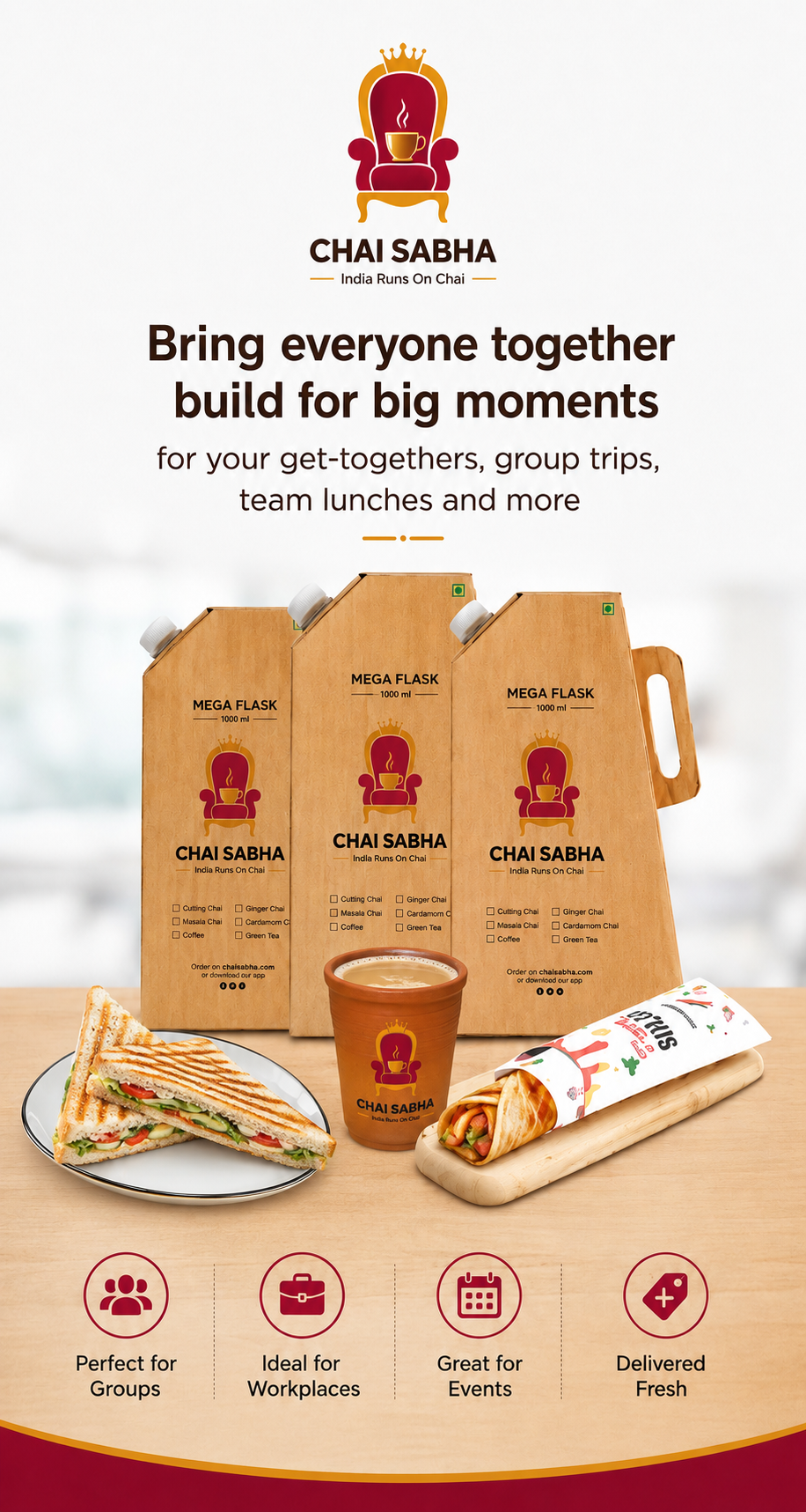 Chai Sabha - Larger your order, bigger the discount